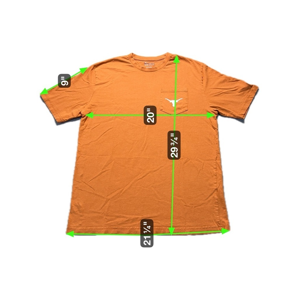 Champion University of Texas Longhorns Pocket T-Shirt Burnt Orange Large - Picture 6 of 6